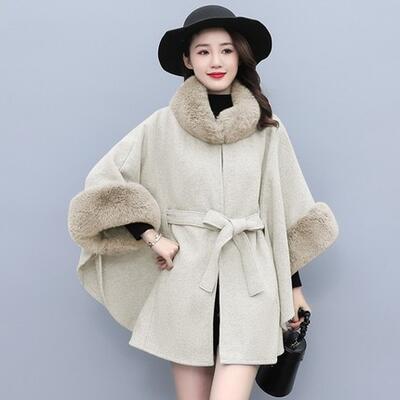 楽天市場】ファー コート ケープ マント ポンチョ レディース きれいめ