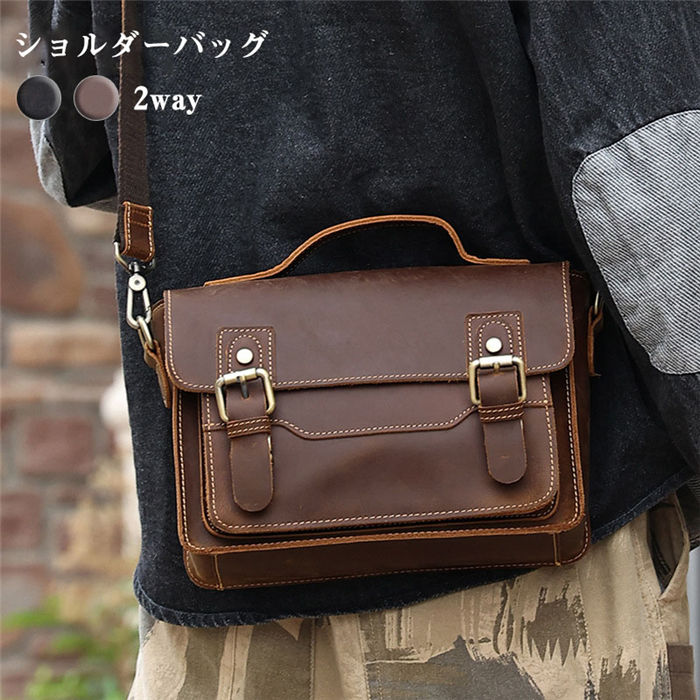 アウトドア メンズバッグ 肩掛け ビジネス ショルダーバッグ 本革 父の日 通学通勤 バッグ バッグ シンプル 旅行 メッセンジャー 斜めがけバッグ カジュアル バッグ 送料無料 斜め掛け 鞄 牛革 メンズバッグ 軽量