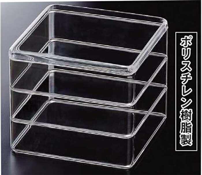 楽天市場】【クーポン配布中】クリア アクリル 重箱 3段 L 21cm