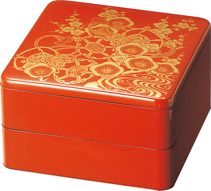 越前塗　二段重 WEB・一部店舗限定】越前塗 梅二段重｜蓋物・重箱｜料理家 栗原はるみ