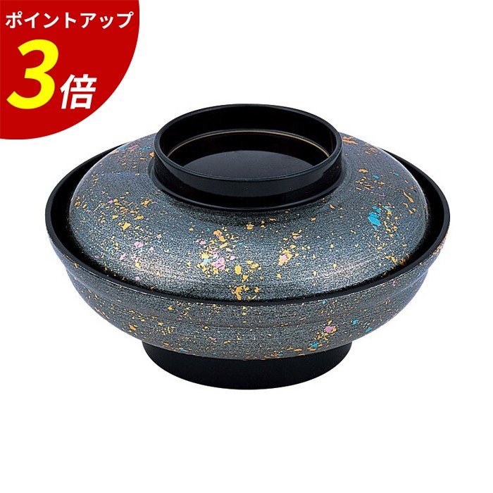 【P3倍★SALE期間限定】6.5寸大輪丼浅型銀光彩 業務用 飲食店 11,251円