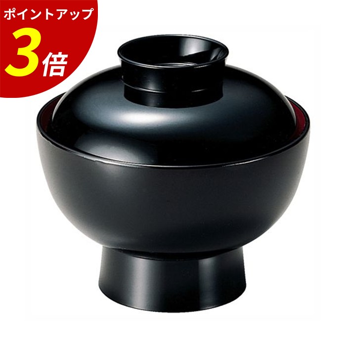 【P3倍★SALE期間限定】5寸 高台丼 黒内朱 A 蓋付き 丼 懐石料理 食器懐石料理 食器 うな丼容器 天丼容器 うな丼 天丼 業務用 飲食店|ファミリースタイル2