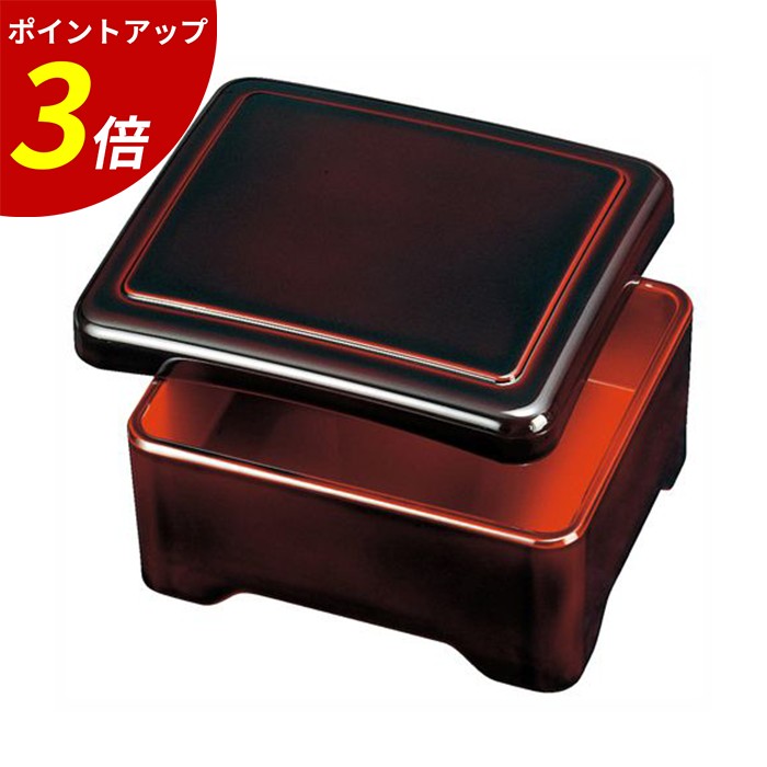 【P3倍★SALE期間限定】うなぎ 重箱 ｜ うな重重箱 うな重箱 鰻重 うな重容器 うな重 容器 お重 一段 お重うなぎ てん重 海鮮重 業務用 和食 テイクアウト 容器 丑の日 土用の丑の日 プレゼント ギフト 漆器 漆 漆塗り 日本製 ｜ 光月丼重 溜内朱本漆塗 福井クラフト