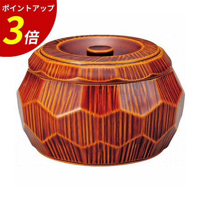 【P3倍★SALE期間限定】ひつまぶし 丼 ｜ 鰻 うなぎ 器 うなぎ容器 うな重 容器 うな重箱 うな重重箱 丼重 おひつ 飯器 蓋付き 日本製 越前塗 業務用 業務用食器 和食器 ｜ はつり亀甲丼 本漆春慶塗(内黒) 福井クラフト