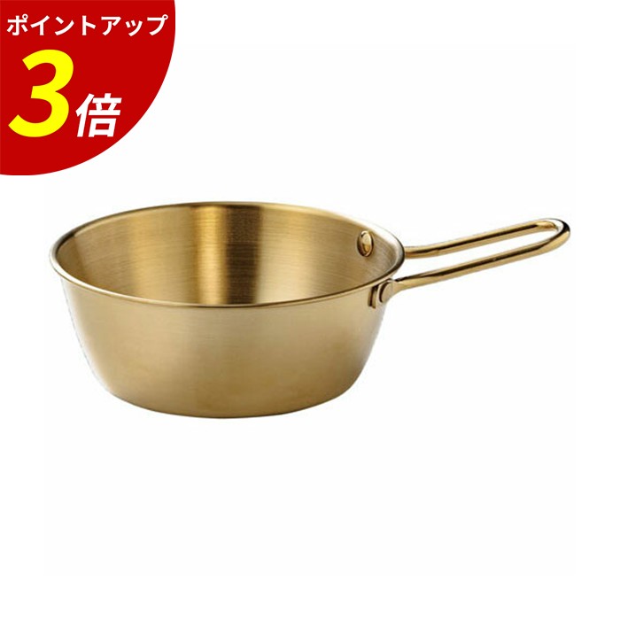 【P3倍★SALE期間限定】φ14cmマッコリカップゴールド（ステンレス）マット キャンプ アウトドア 62163985 業務用 飲食店