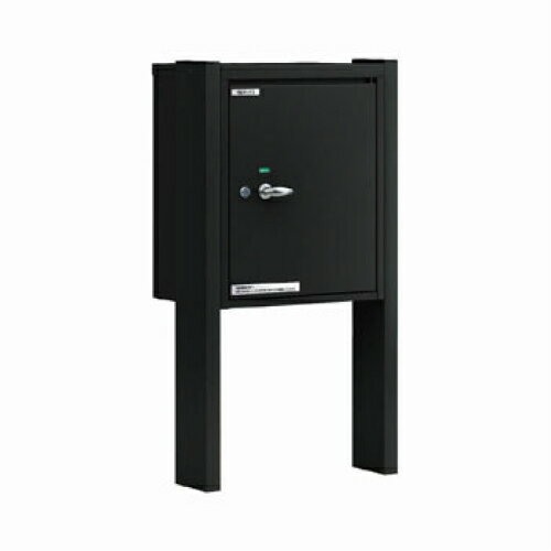 【日時指定可】 YKK AP ポスティモ 宅配ボックス1型 （カームブラック）　埋め込みポール（湿式）セット ※※ takuhai1gata1dan　宅配BOX　おしゃれな宅配ボックス スタンド型宅配ボックス ※※