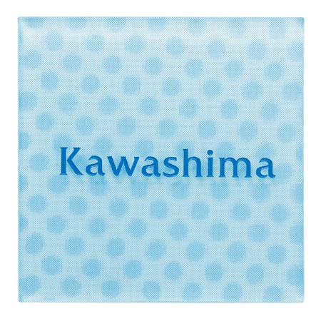 【送料無料】　3Dガラス表札　3D-2-524（ブルー）　スカイブルー　※※ かわいい ガラス サイン 表札 新築 丸三タカギ 表札　 ※※｜郵便受けポスト表札ファミリー庭園 11,096円