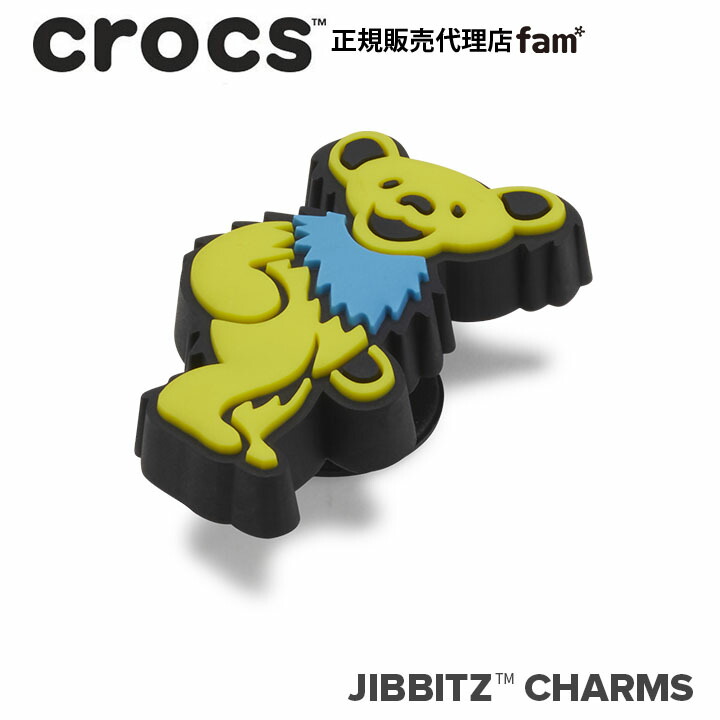 【楽天市場】クロックス アクセサリー【jibbitz ジビッツ】Grateful Dead Yellow Bear/グレイトフルデッド