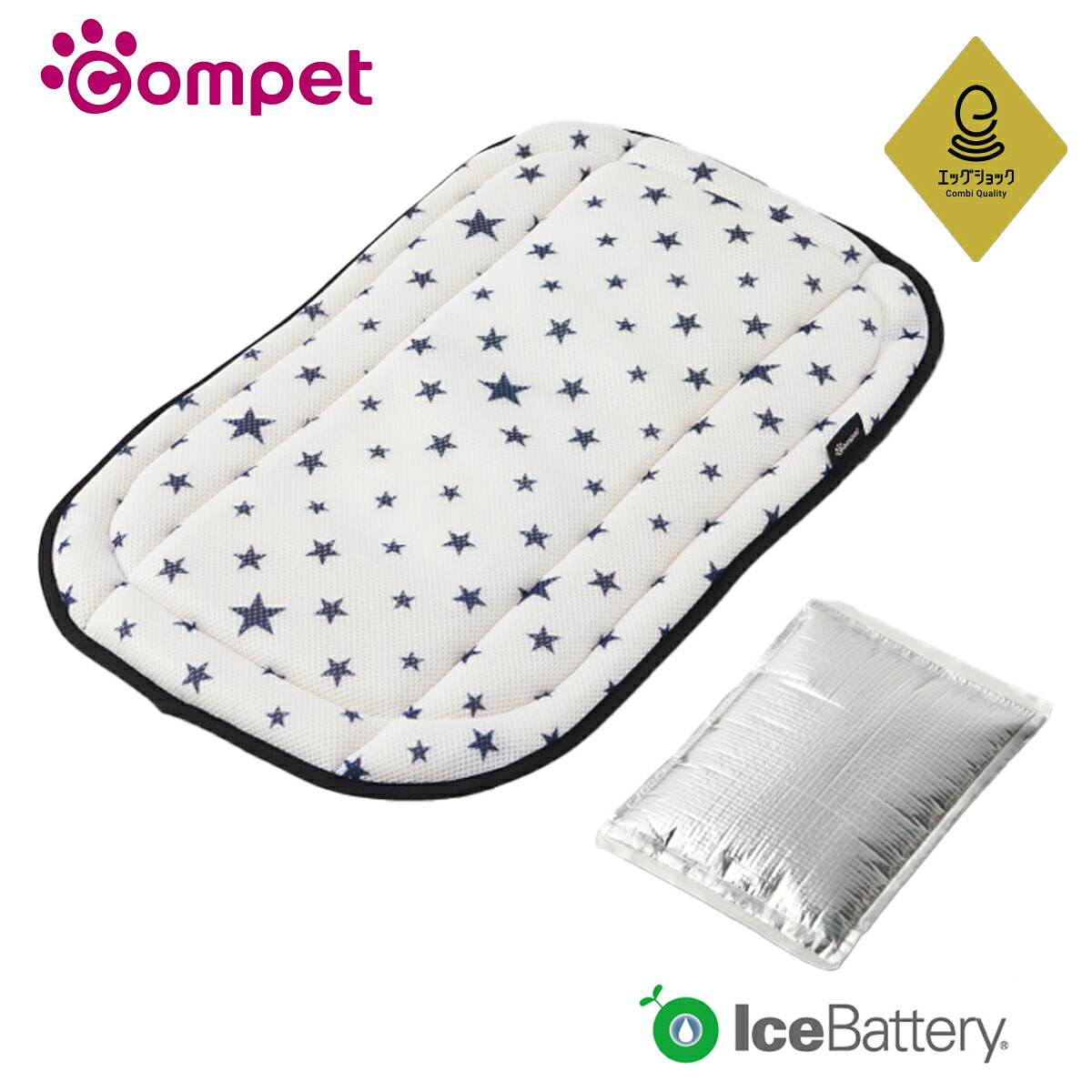 コムペット アイスマットEGプラス スターネイビー | compet ペットカート ペットキャリーカート オプション 犬 猫 多頭 小型犬 中型犬 | アイス マット お散歩 ペット ペット用 ペット用品 グッズ 犬用 犬用品 夏用 おしゃれ 8,470円