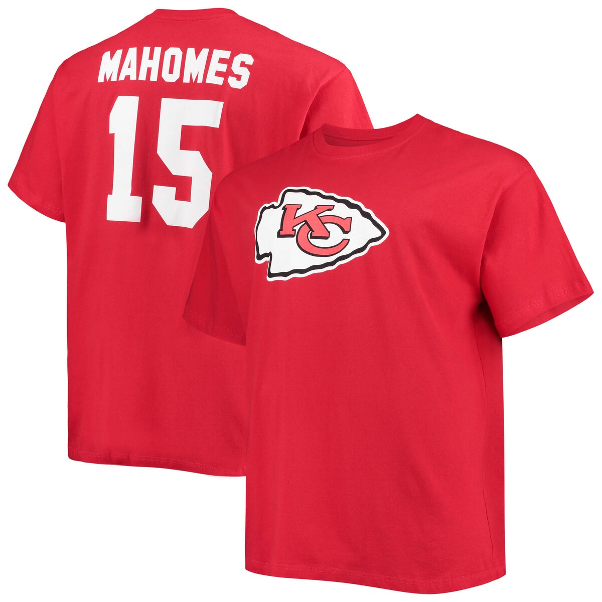 【公式グッズ】NFL チーフス パトリック・マホームズ Tシャツ （大きいサイズ） Fanatics/ファナティクス メンズ レッド (Men's Big & Tall Player N&N SST)｜Fanatics公式ストア 店