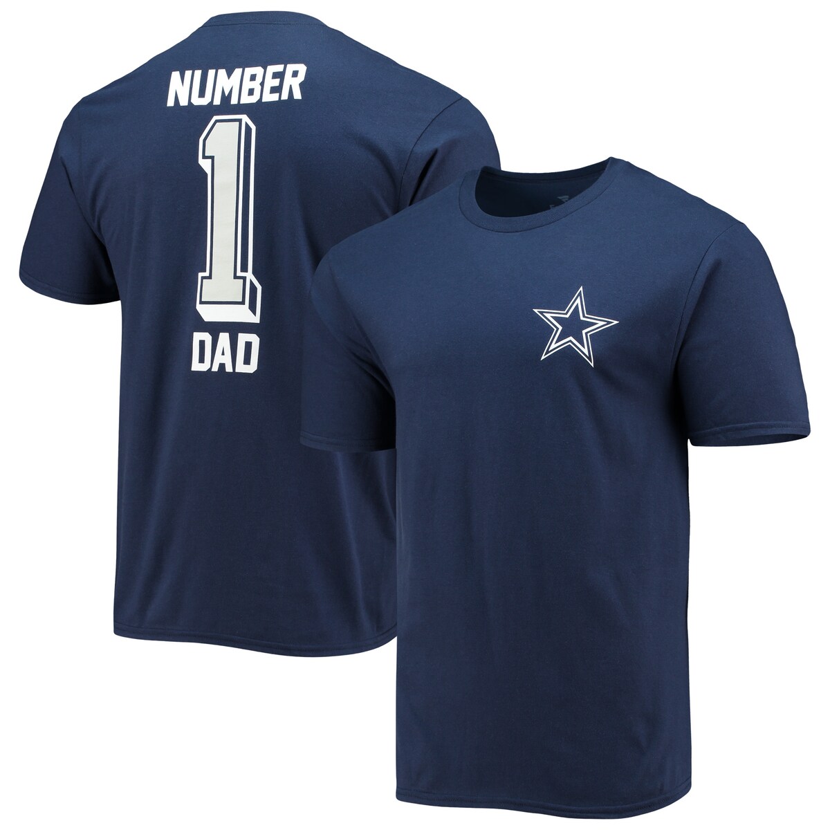 【公式グッズ】NFL カウボーイズ Tシャツ Fanatics/ファナティクス メンズ ネイビー (21 Mens #1 Dad SST)