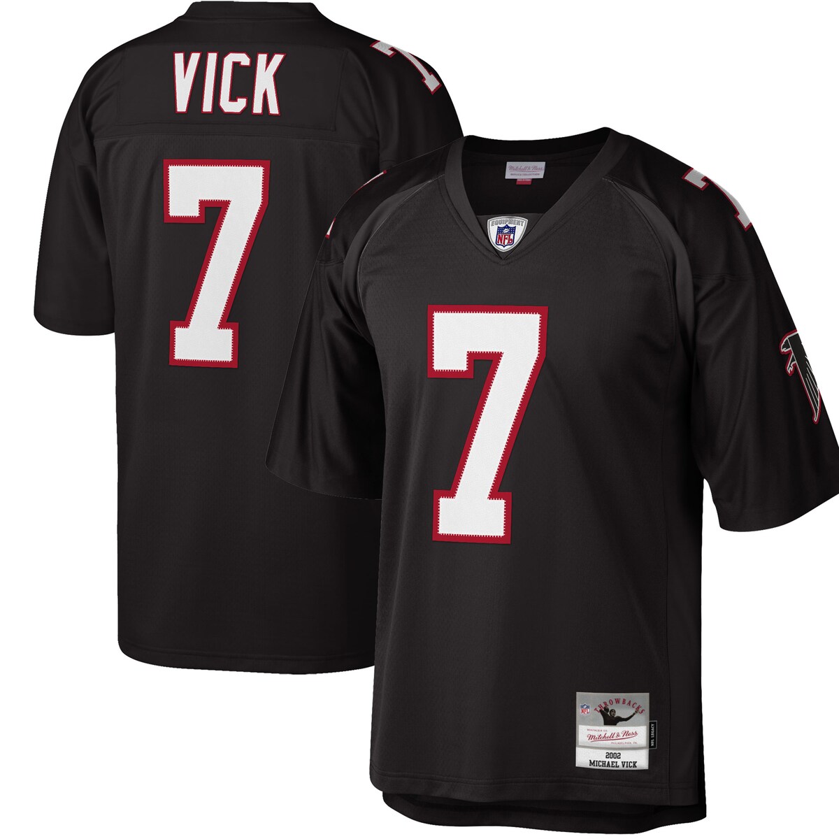 【公式グッズ】NFL ファルコンズ マイケル・ビック レプリカ ユニフォーム （大きいサイズ） Mitchell & Ness/ミッチェル＆ネス メンズ ブラック (Men's MNC B&T Legacy Retired Player Jersey)