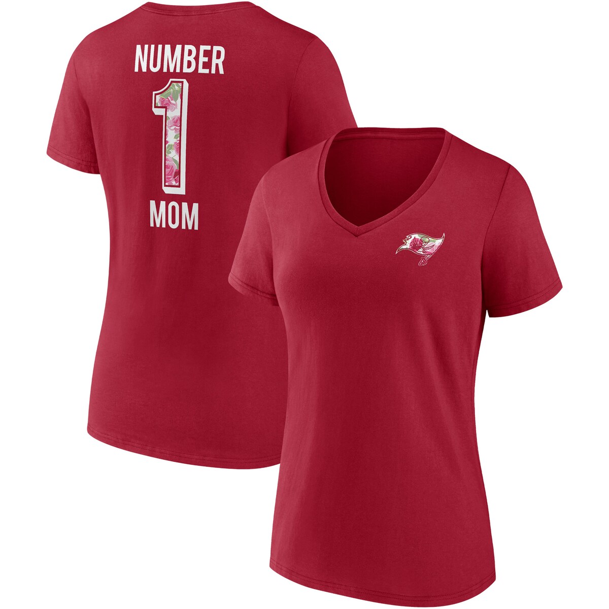 【公式グッズ】NFL バッカニアーズ Tシャツ Fanatics/ファナティクス レディース レッド (22 Women's Mother's Day V-Neck SST) 7,744円