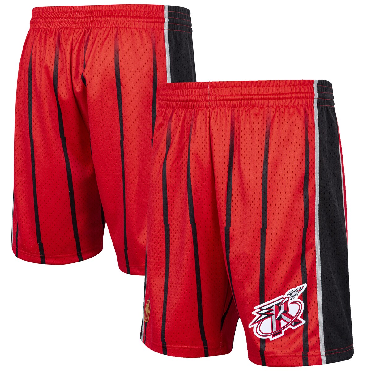【公式グッズ】NBA ロケッツ カジュアル ショーツ Mitchell & Ness/ミッチェル＆ネス メンズ レッド (Mens MNC Reload HWC Swingman Short)