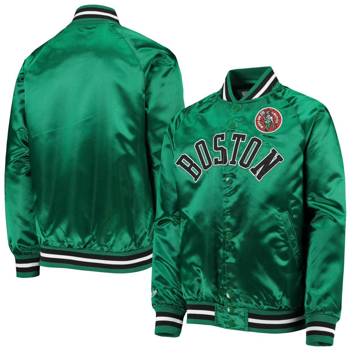 【公式グッズ】NBA セルティックス ジャケット Mitchell & Ness/ミッチェル＆ネス キッズサイズ グリーン (Youth OST HWC Lightweight Satin Jacket)