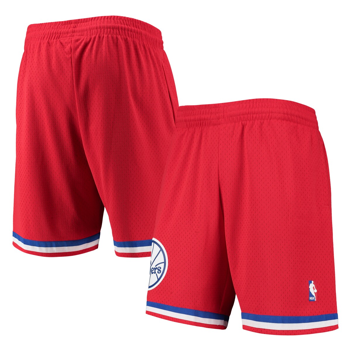 【公式グッズ】NBA 76ers カジュアル ショーツ Mitchell & Ness/ミッチェル＆ネス メンズ レッド (Mens MNC HWC Swingman Shorts)