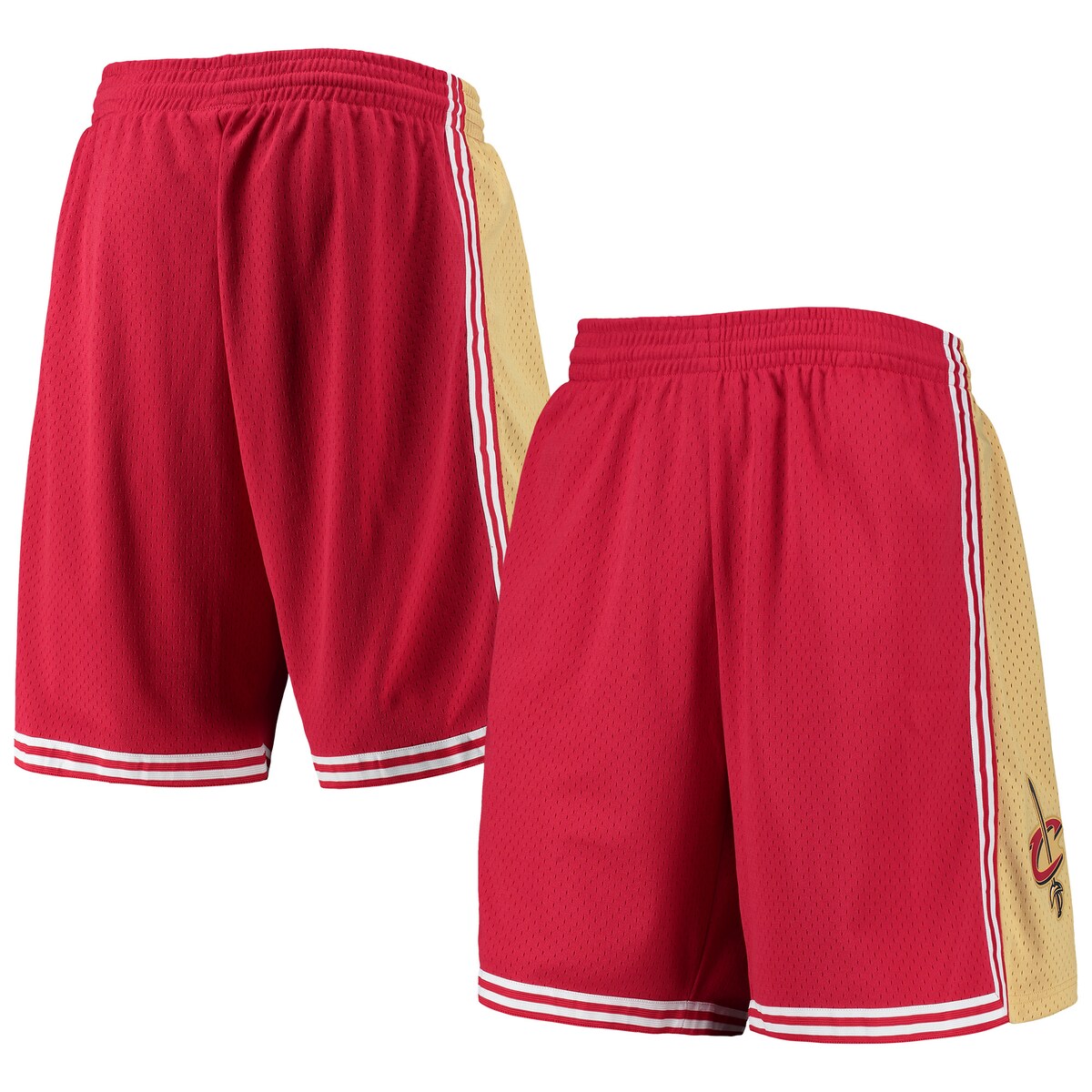 【公式グッズ】NBA キャバリアーズ カジュアル ショーツ Mitchell & Ness/ミッチェル＆ネス メンズ レッド (Mens MNC HWC Swingman Shorts)