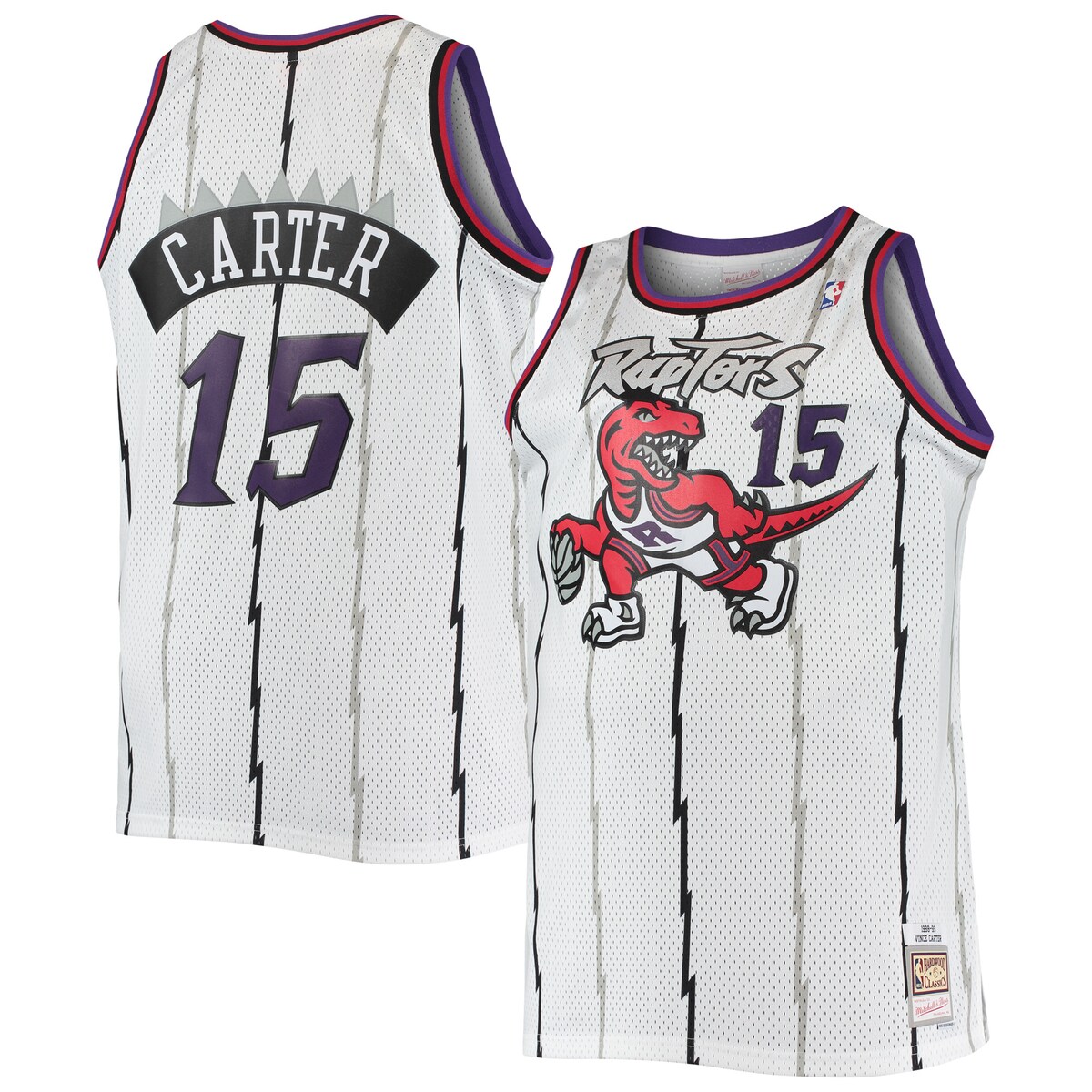 【公式グッズ】NBA ラプターズ ビンス・カーター ユニフォーム （大きいサイズ） Mitchell & Ness/ミッチェル＆ネス メンズ ホワイト (Profile MNC Men's Big and Tall HWC Swingman Jerseys)｜Fanatics公式ストア 店