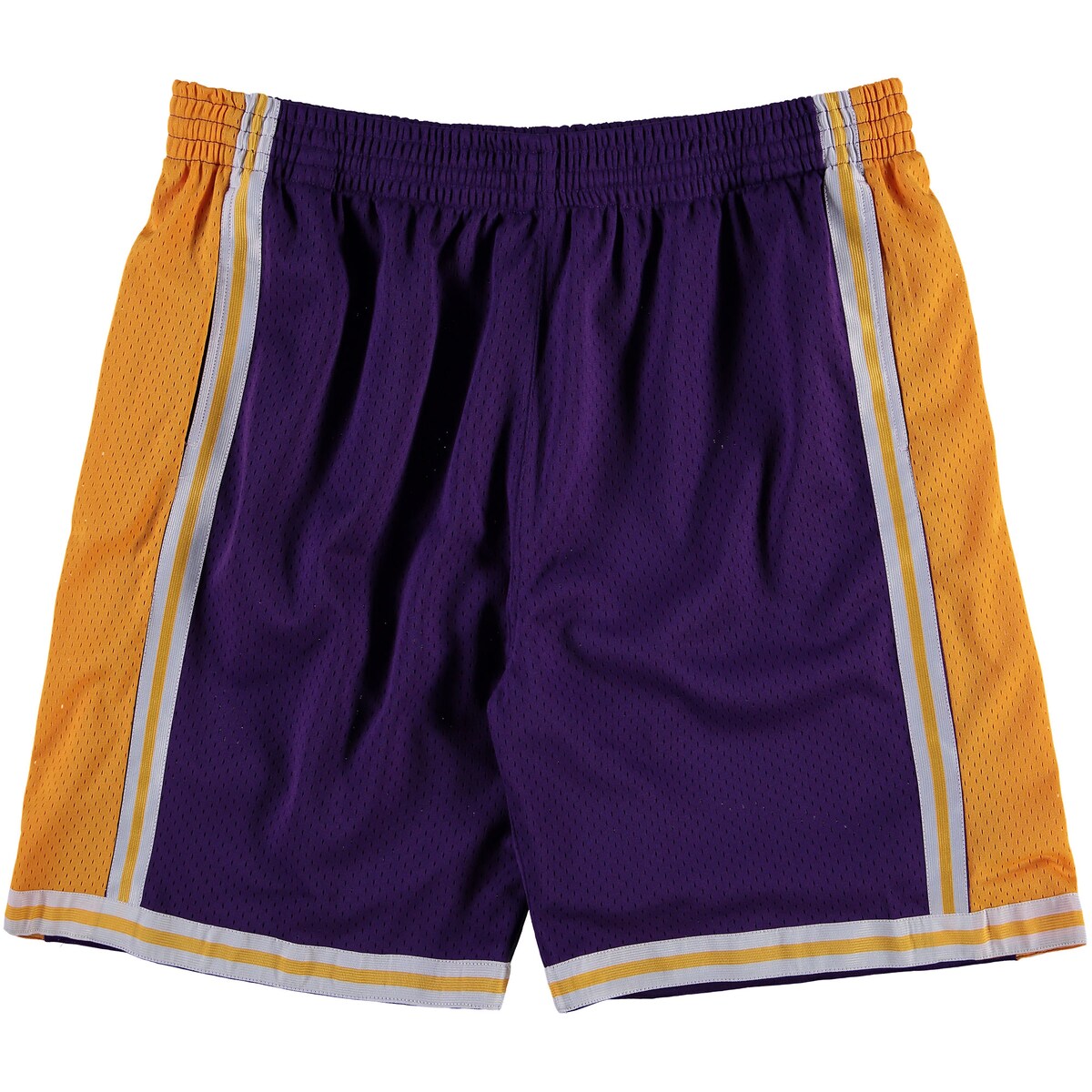 【公式グッズ】NBA レイカーズ カジュアル ショーツ （大きいサイズ） Mitchell & Ness/ミッチェル＆ネス メンズ パープル (Mens PRF Hardwood Classics B&T Swingman Shorts)