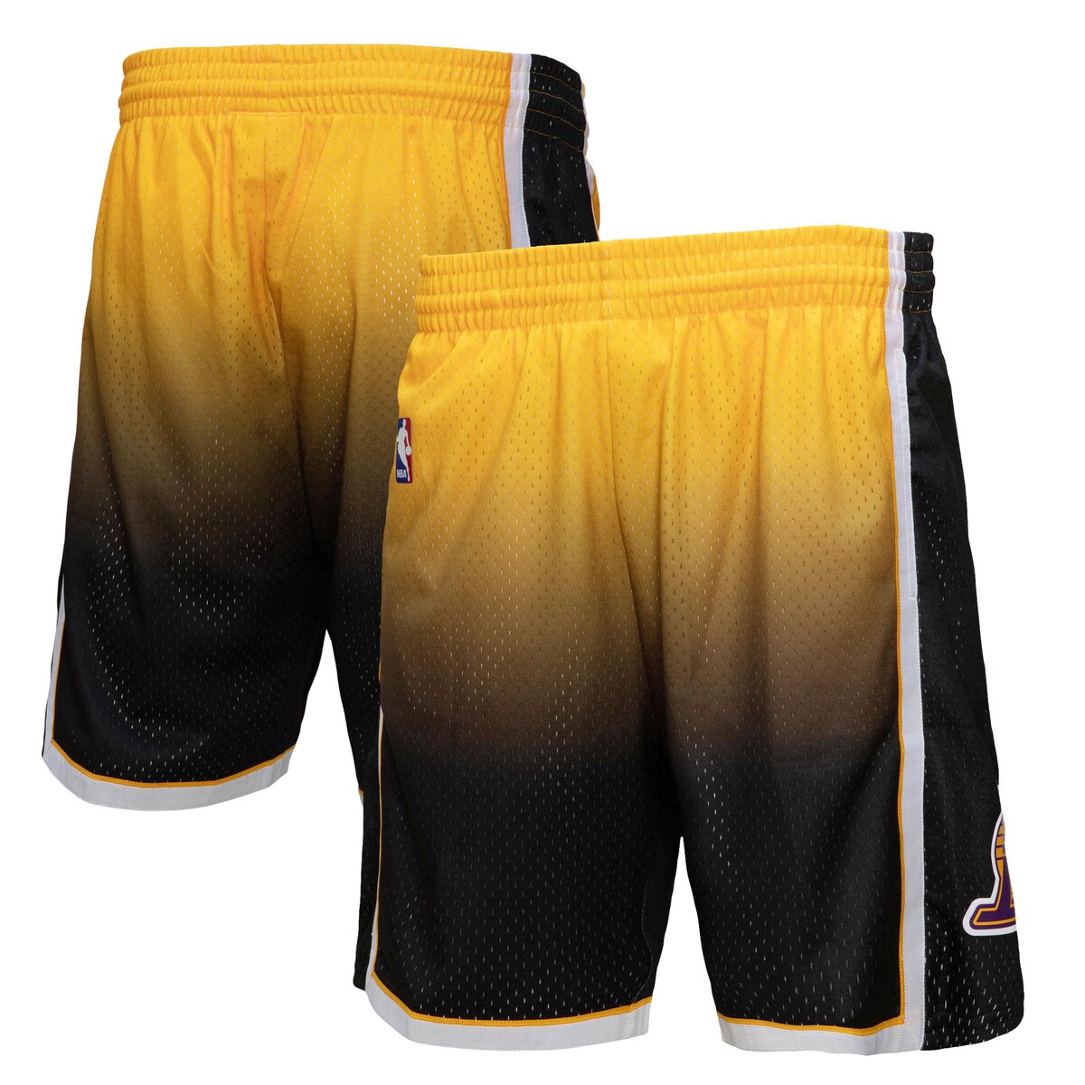 【公式グッズ】NBA レイカーズ カジュアル ショーツ Mitchell & Ness/ミッチェル＆ネス メンズ ゴールド (Mens MNC HWC Fadeaway Swingman Short)