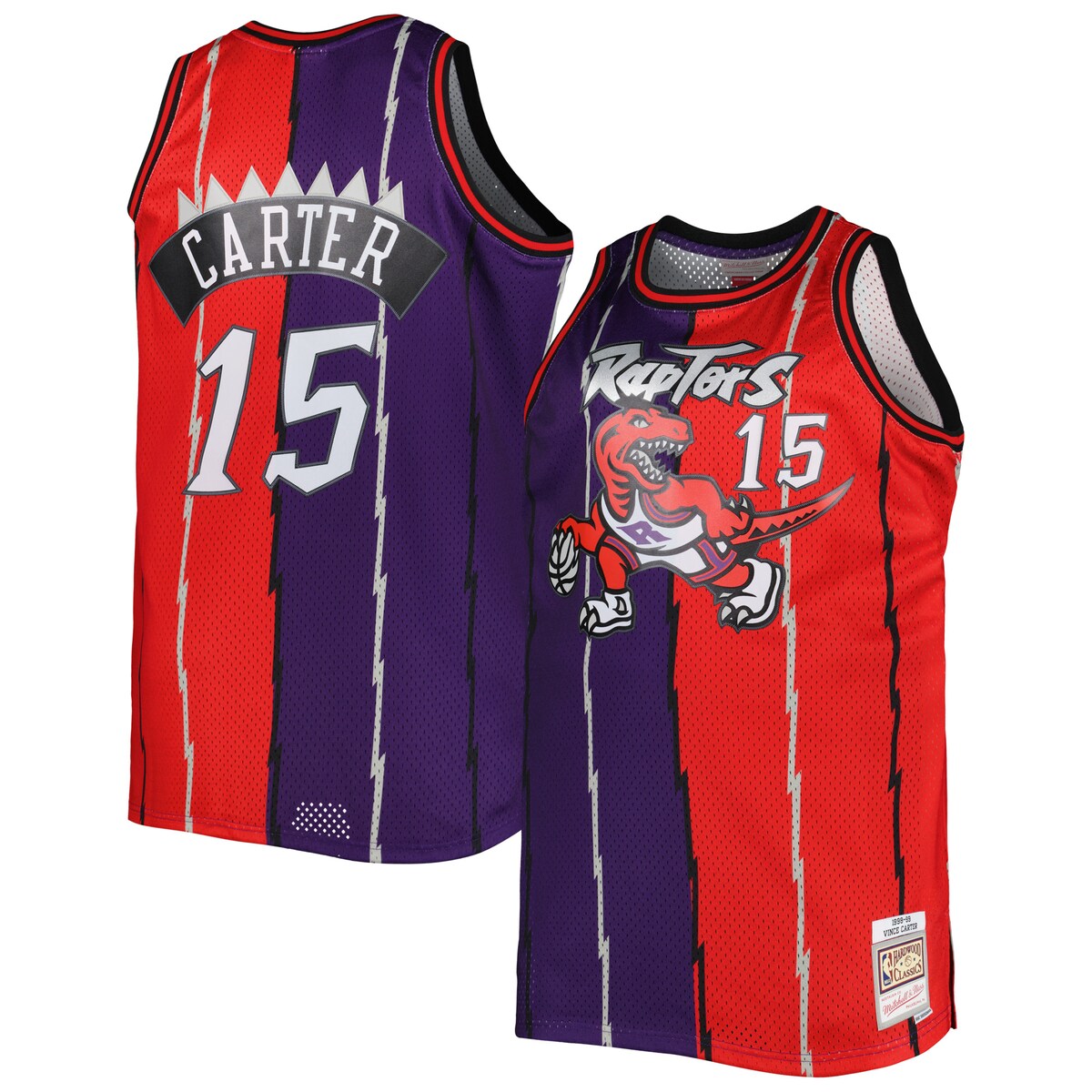 【公式グッズ】NBA ラプターズ ビンス・カーター ユニフォーム （大きいサイズ） Mitchell & Ness/ミッチェル＆ネス メンズ パープル (Profile MNC Mens Big and Tall Split Swingman Jersey)