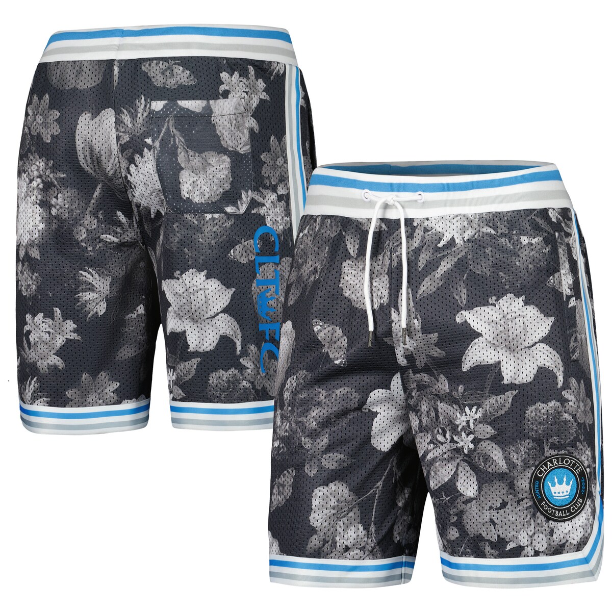 【公式グッズ】MLS シャーロットFC カジュアル ショーツ The Wild Collective メンズ チャコール (WCV S23 Men\'s Mesh Printed Shorts)