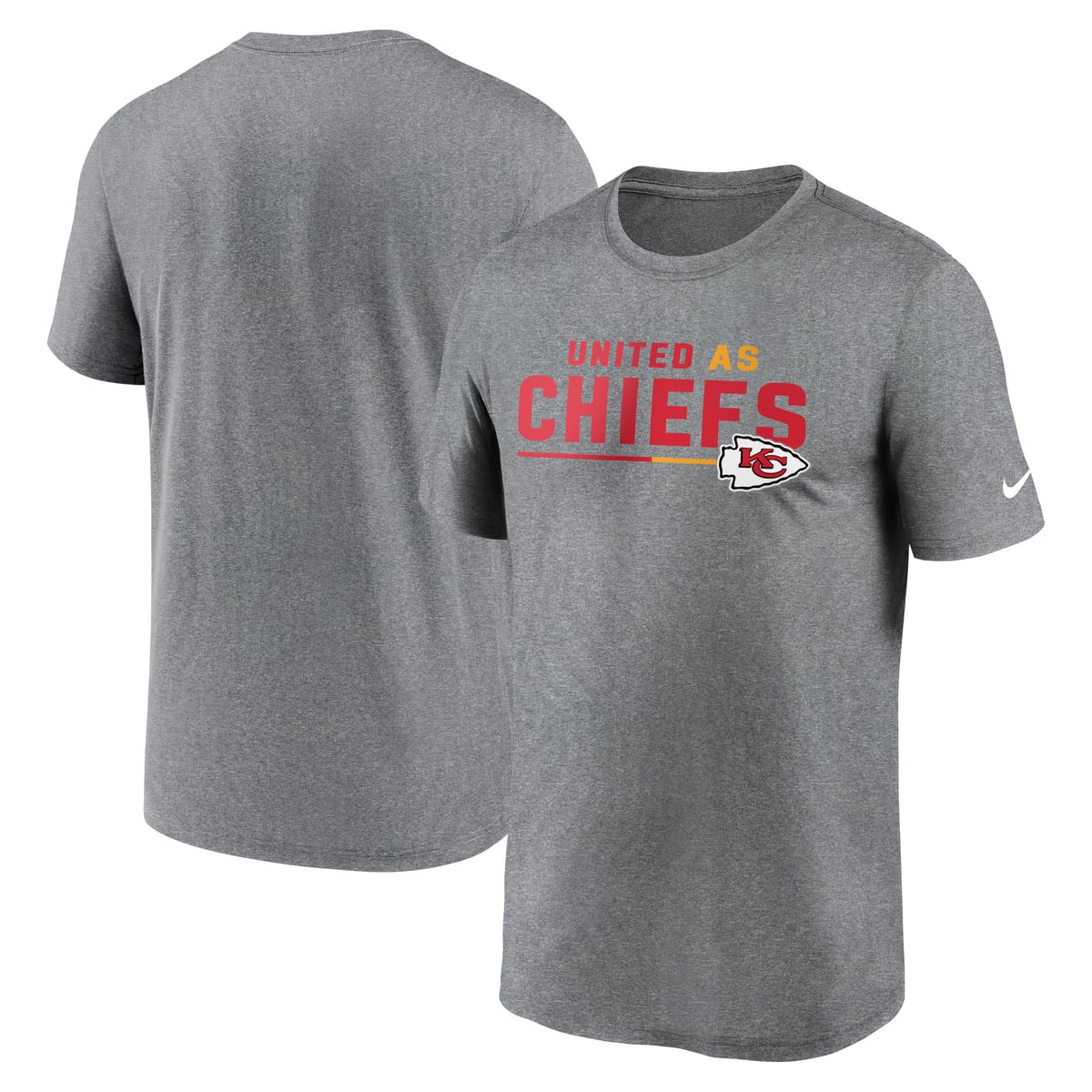 【公式グッズ】NFL チーフス Tシャツ Nike/ナイキ メンズ ヘザーグレイ (22 Mens Nike Legend Team Shoutout T-Shirt)
