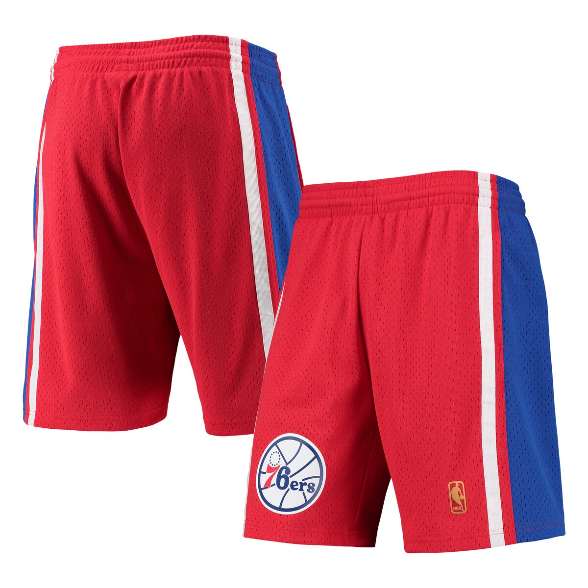 NBA 76ers カジュアル ショーツ Mitchell & Ness（ミッチェル＆ネス） メンズ レッド (Mens MNC HWC Swingman Shorts)