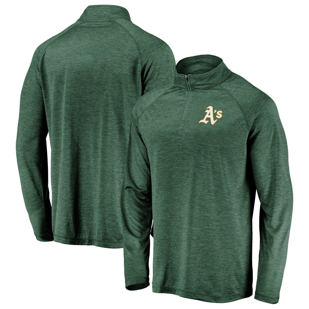 【公式グッズ】MLB アスレチックス プルオーバー Fanatics/ファナティクス メンズ グリーン (Men's Iconic Striated Primary Logo 1/4 Zip Pullover)｜Fanatics公式ストア 店 10,023円