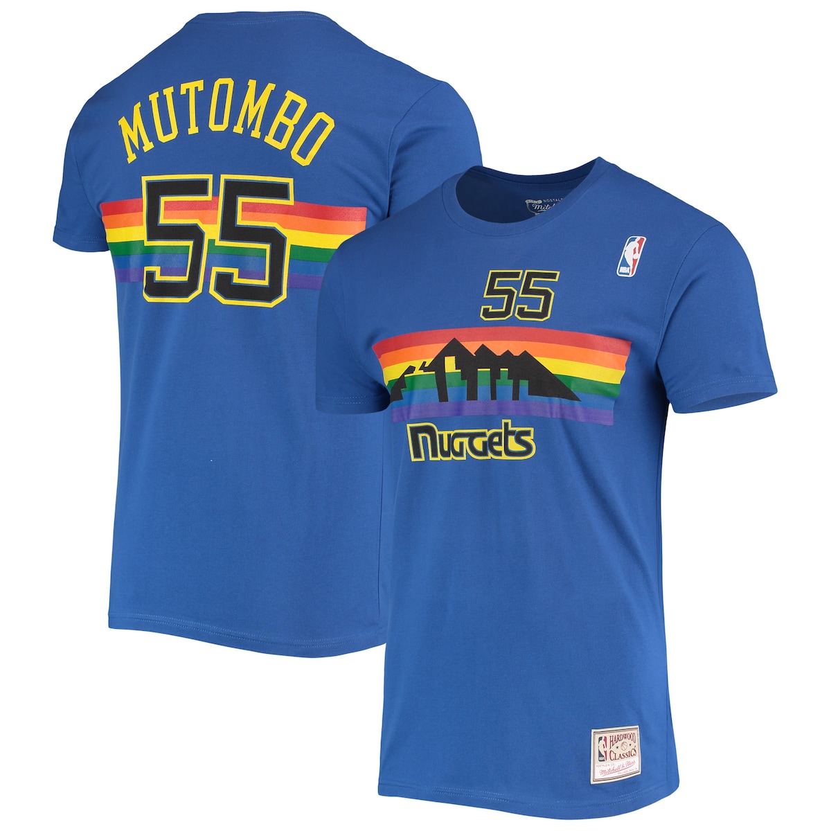 【公式グッズ】NBA ナゲッツ ディケンベ・ムトンボ Tシャツ Mitchell & Ness/ミッチェル＆ネス メンズ ロイヤル (MNC Mens HD Stitch NN Tee)｜Fanatics公式ストア 店 8,390円