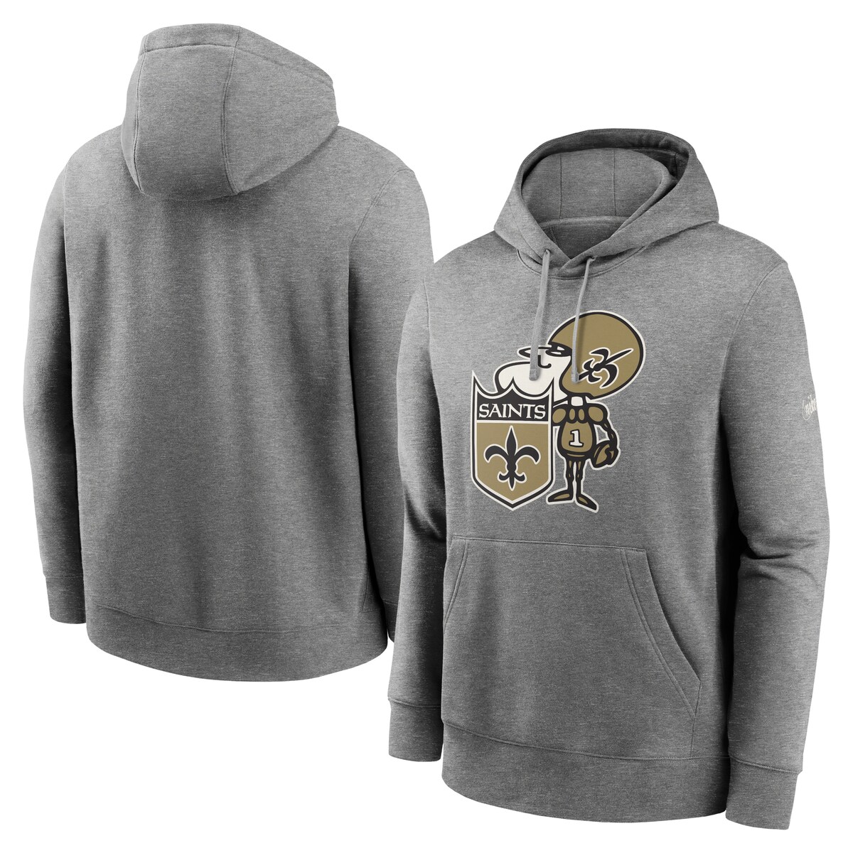 【公式グッズ】NFL セインツ フリース プルオーバー パーカー Nike/ナイキ メンズ ヘザーグレイ (22 Men's Nike Rewind Club Fleece Pullover Hoodie)|Fanatics公式ストア 店