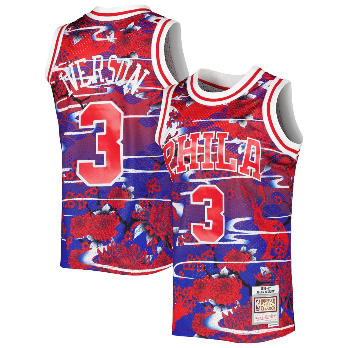 NBA 76ers IVERSON アイバーソン ユニフォーム swingman Allen Iverson Philadelphia 76ers Mitchell & Ness 1996-97