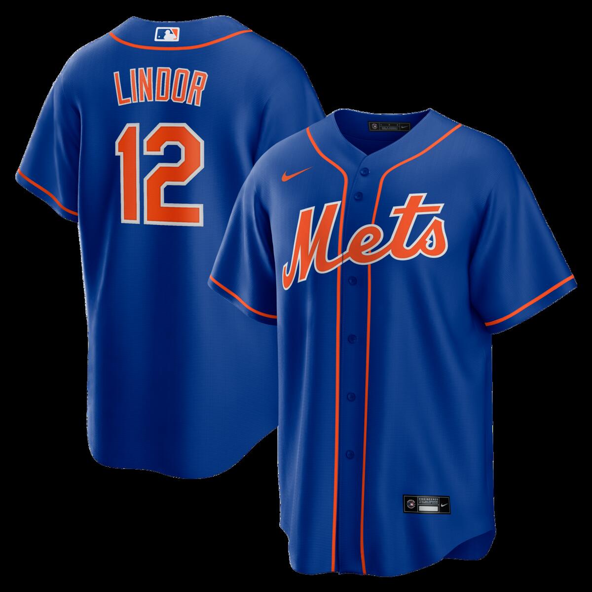 【公式グッズ】MLB メッツ フランシスコ・リンドーア レプリカ ユニフォーム Nike/ナイキ メンズ ロイヤル (Men's MLB Nike Official Replica Player Jersey)