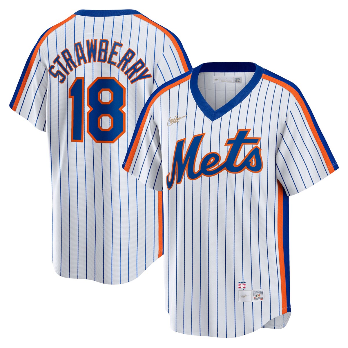 【公式グッズ】MLB メッツ ダリル・ストロベリー ユニフォーム Nike/ナイキ メンズ ホワイト (MLB Nike Men's Official Cooperstown Player Jersey)