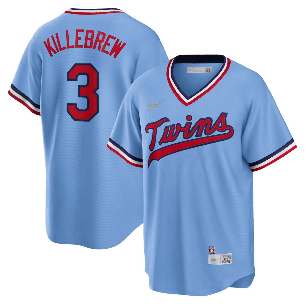 【公式グッズ】MLB ツインズ ハーモン・キレブリュー ユニフォーム Nike/ナイキ メンズ ライトブルー (MLB Nike Men's Official Cooperstown Player Jersey)