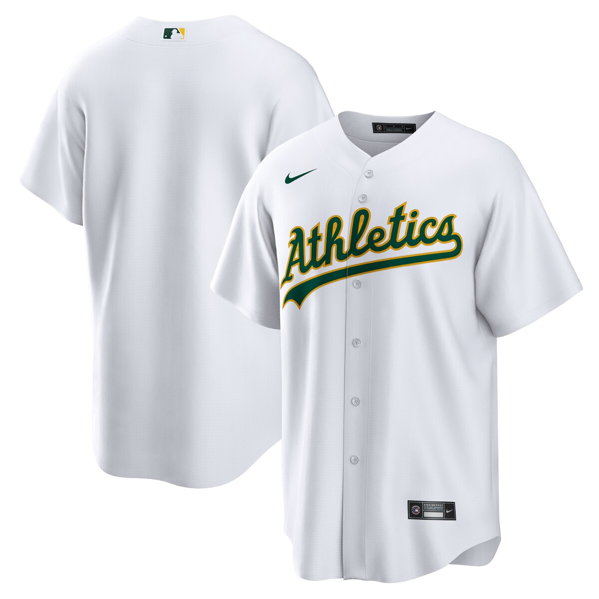 【公式グッズ】MLB アスレチックス レプリカ ユニフォーム Nike/ナイキ メンズ ホワイト (Men's Nike Replica Team Jersey)