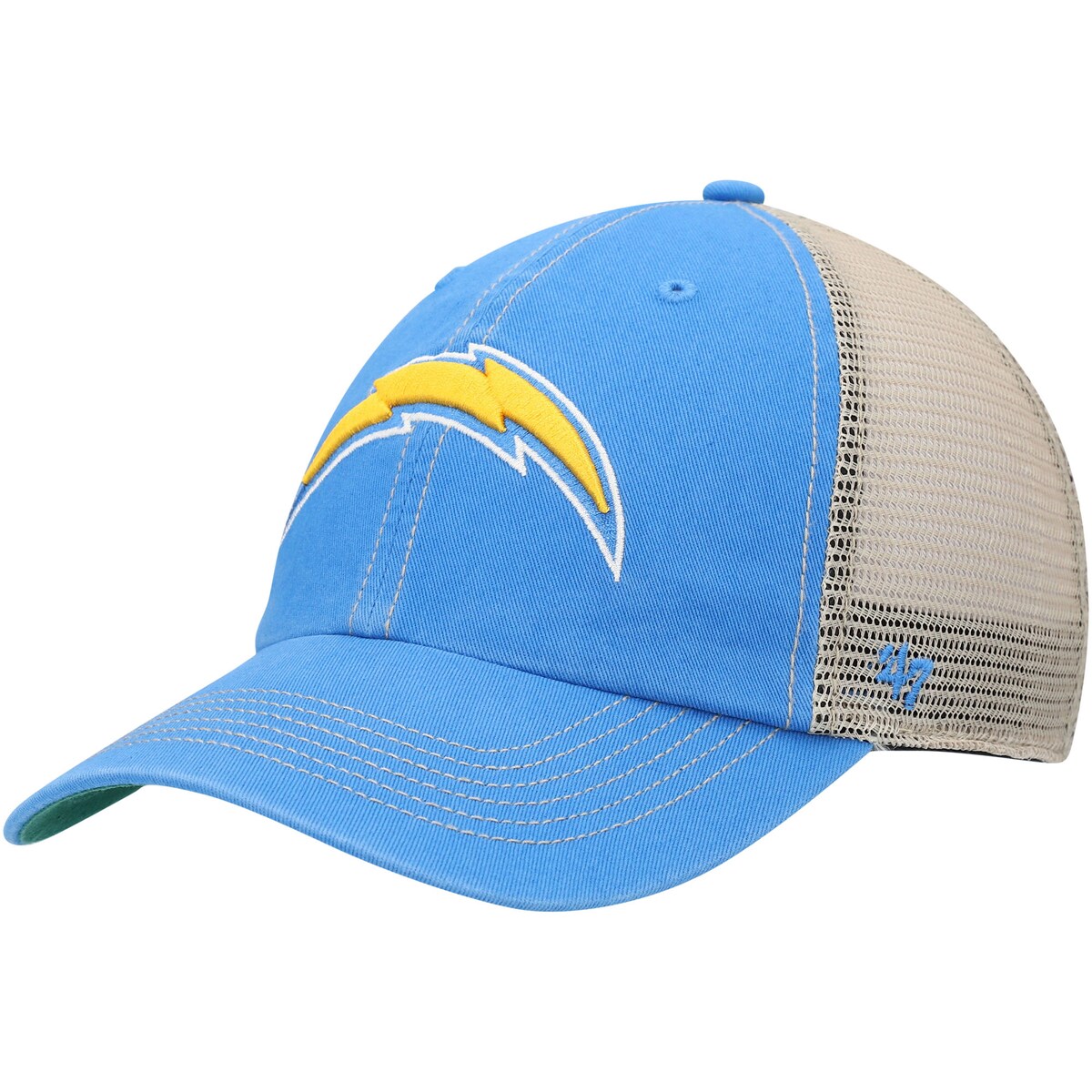 【公式グッズ】NFL チャージャーズ アジャスタブルキャップ '47/フォーティーセブン メンズ パウダーブルー (NFL Trawler Trucker Clean Up)｜Fanatics公式ストア 店