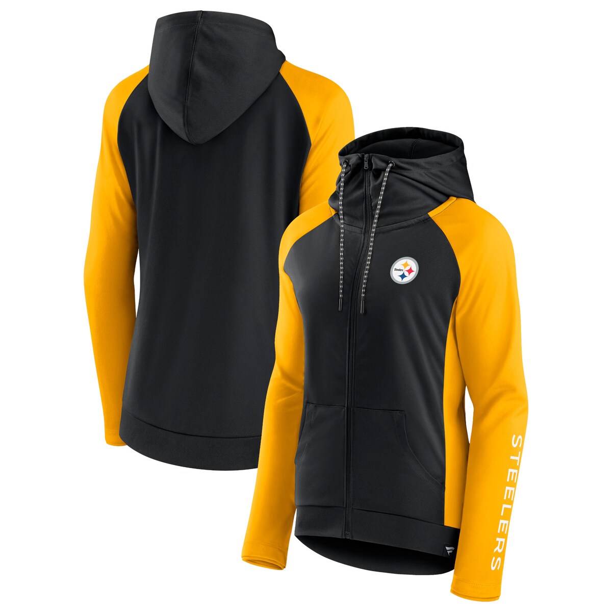 【公式グッズ】NFL スティーラーズ フルジップアップ パーカー Fanatics/ファナティクス レディース ブラック (22 Women's End Around Full Zip Jacket) 10,568円