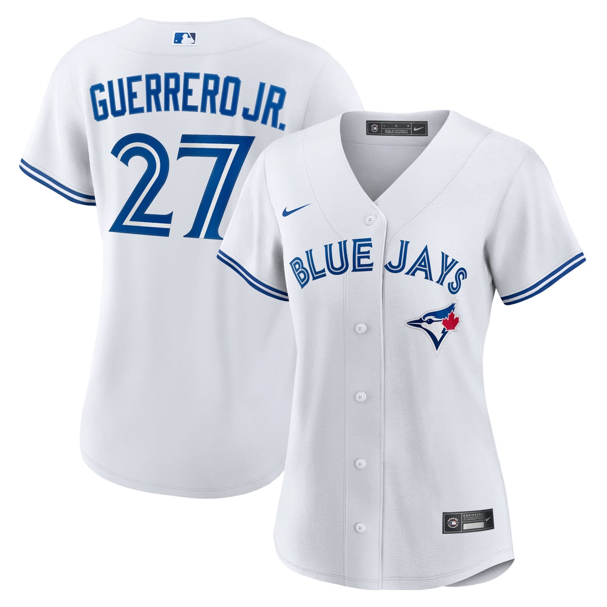 【公式グッズ】MLB ブルージェイズ ウラディミール・ゲレーロJr. レプリカ ユニフォーム Nike/ナイキ レディース ホワイト (Women's MLB Nike Official Replica Player Jersey)|Fanatics公式ストア 店