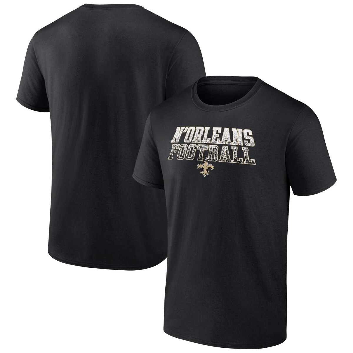 【公式グッズ】NFL セインツ Tシャツ （大きいサイズ） Fanatics/ファナティクス メンズ ブラック (22 Mens NFL BT Heavy Hitter SST)
