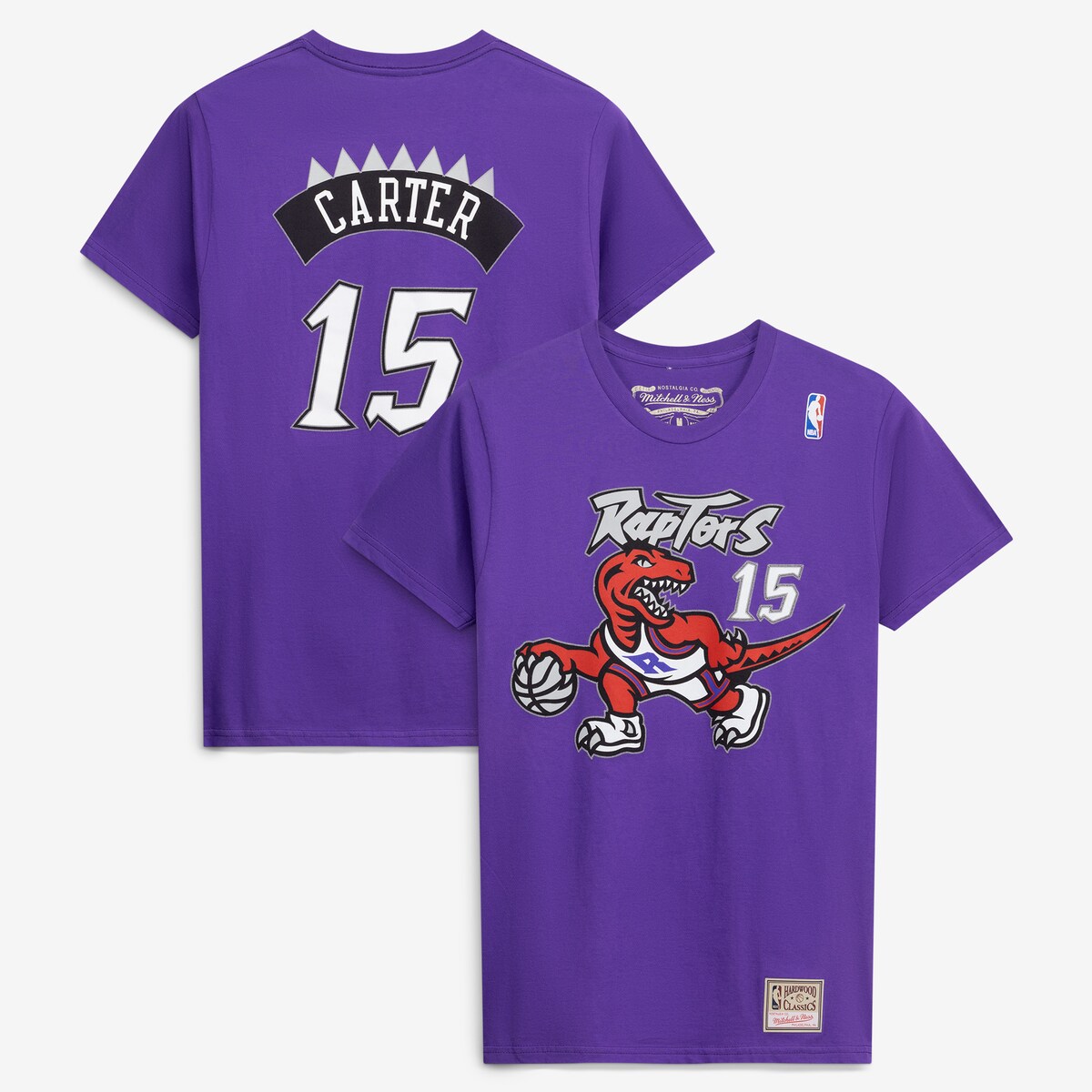 【公式グッズ】NBA ラプターズ ビンス・カーター Tシャツ Mitchell & Ness/ミッチェル&ネス メンズ パープル (MNC Mens HD Stitch NN Tee)|Fanatics公式ストア 店