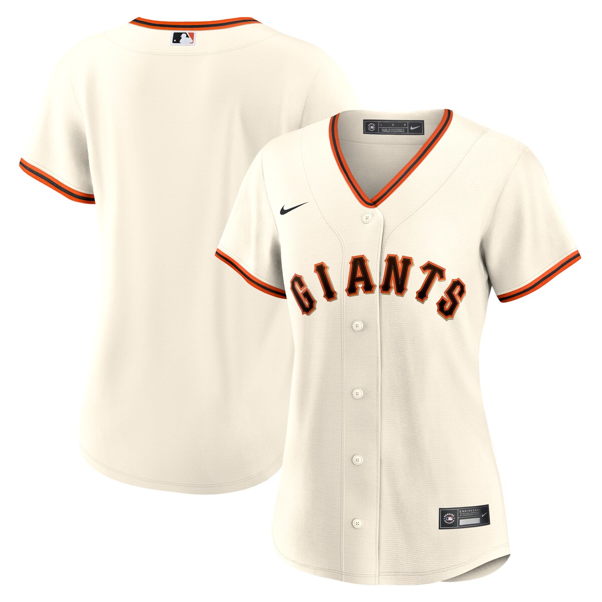 【公式グッズ】MLB ジャイアンツ レプリカ ユニフォーム Nike/ナイキ レディース クリーム (Women's Nike Official Replica Jersey)