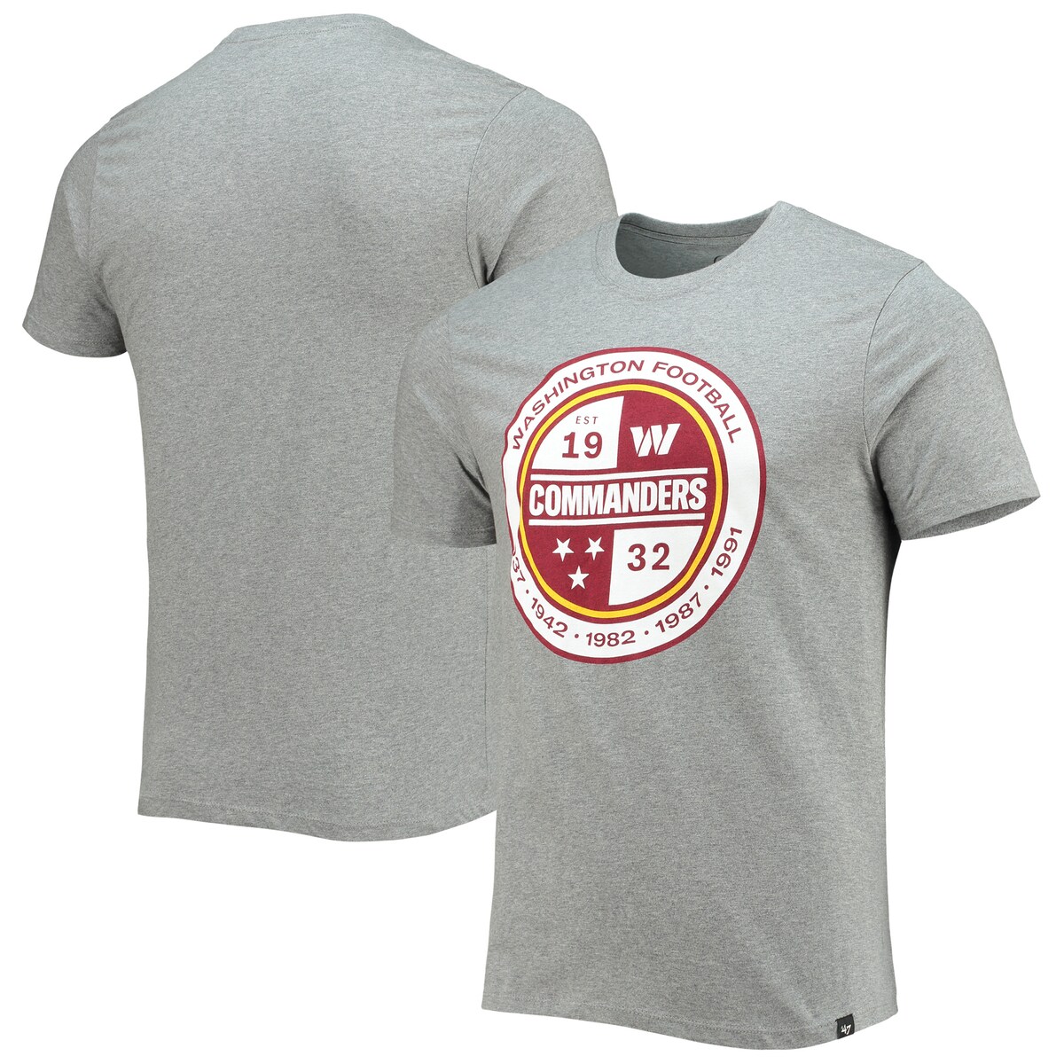 【公式グッズ】NFL コマンダーズ Tシャツ '47/フォーティーセブン/フォーティーセブン メンズ グレイ (22 NFL Mens IMPRINT SUPER RIVAL T MENS)