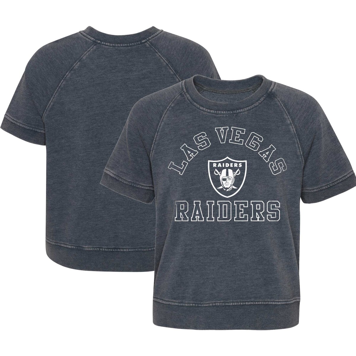 【公式グッズ】NFL レイダース Tシャツ Outerstuff キッズ ヘザーチャコール (23 Juniors Cheer Squad SS Top)｜Fanatics公式ストア 店