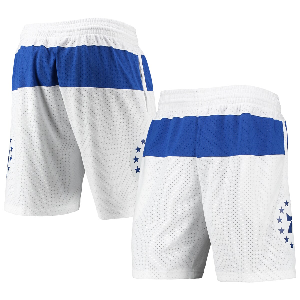 【公式グッズ】NBA 76ers カジュアル ショーツ Mitchell & Ness/ミッチェル＆ネス メンズ ホワイト (Mens MNC HWC Swingman Shorts)