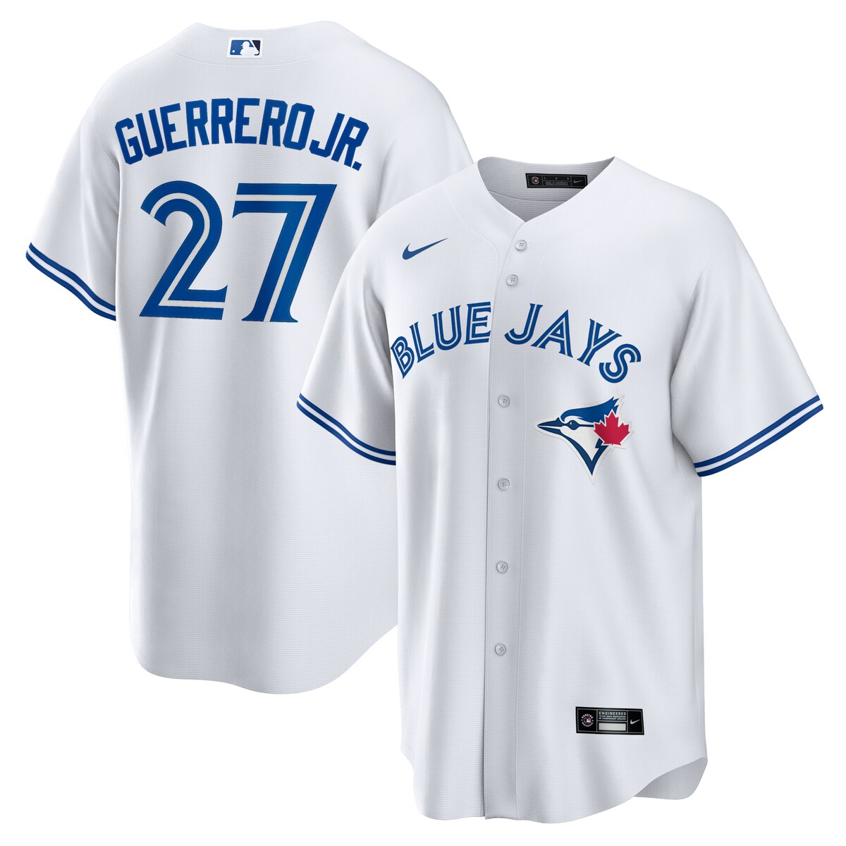 【公式グッズ】MLB ブルージェイズ ウラディミール・ゲレーロJr. レプリカ ユニフォーム Nike/ナイキ メンズ ホワイト (Men's MLB Nike Official Replica Player Jersey)