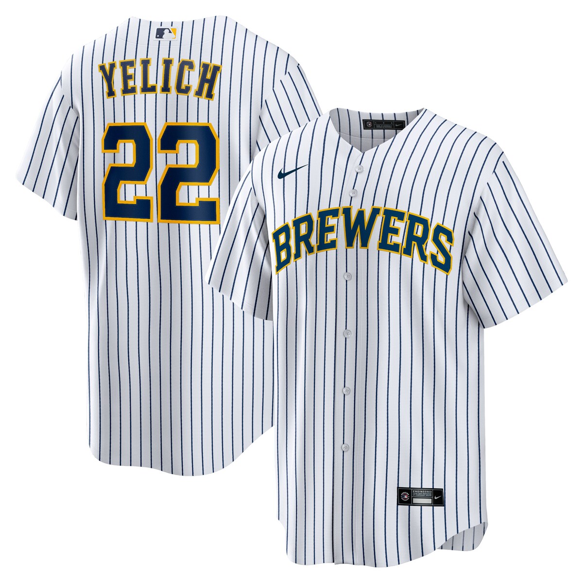 ブルワーズ　イェリッチ　ユニフォーム　BREWERS nike-official-replica-city-