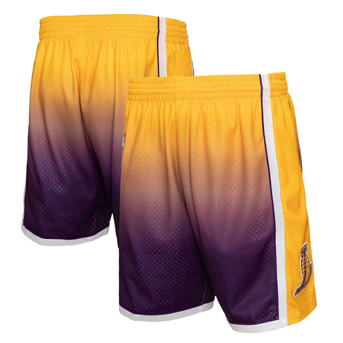 【公式グッズ】NBA レイカーズ カジュアル ショーツ Mitchell & Ness/ミッチェル＆ネス メンズ ゴールド (Mens MNC HWC Fadeaway Swingman Short)