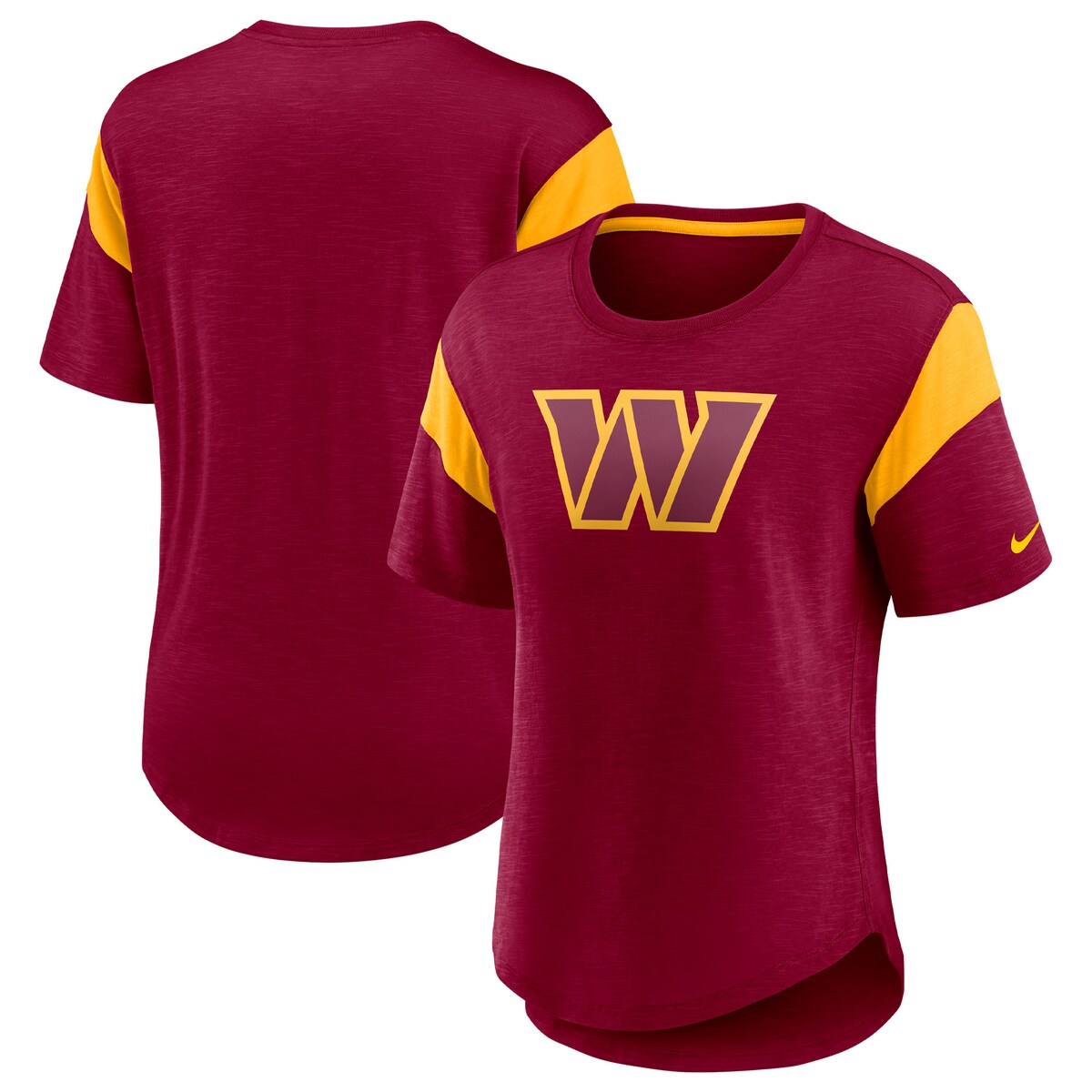 【公式グッズ】NFL コマンダーズ Tシャツ Nike/ナイキ レディース バーガンディ (22 Women's Prime Logo Short Sleeve Slub Fashion Top)