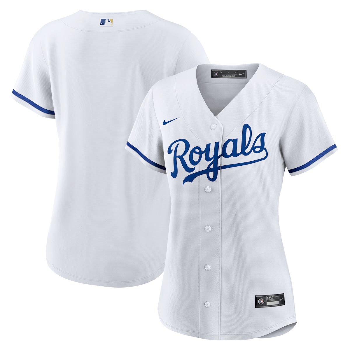 【公式グッズ】MLB ロイヤルズ レプリカ ユニフォーム Nike/ナイキ レディース ホワイト (Women's Nike Official Replica Team Jersey - SP22 Temp)